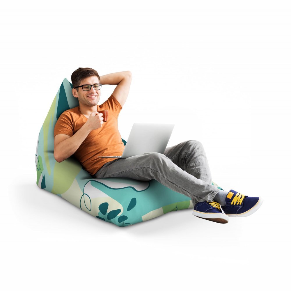 Fotoliu Puf Bean Bag tip Lounge Abstract jungle periglacial – imaginea 3