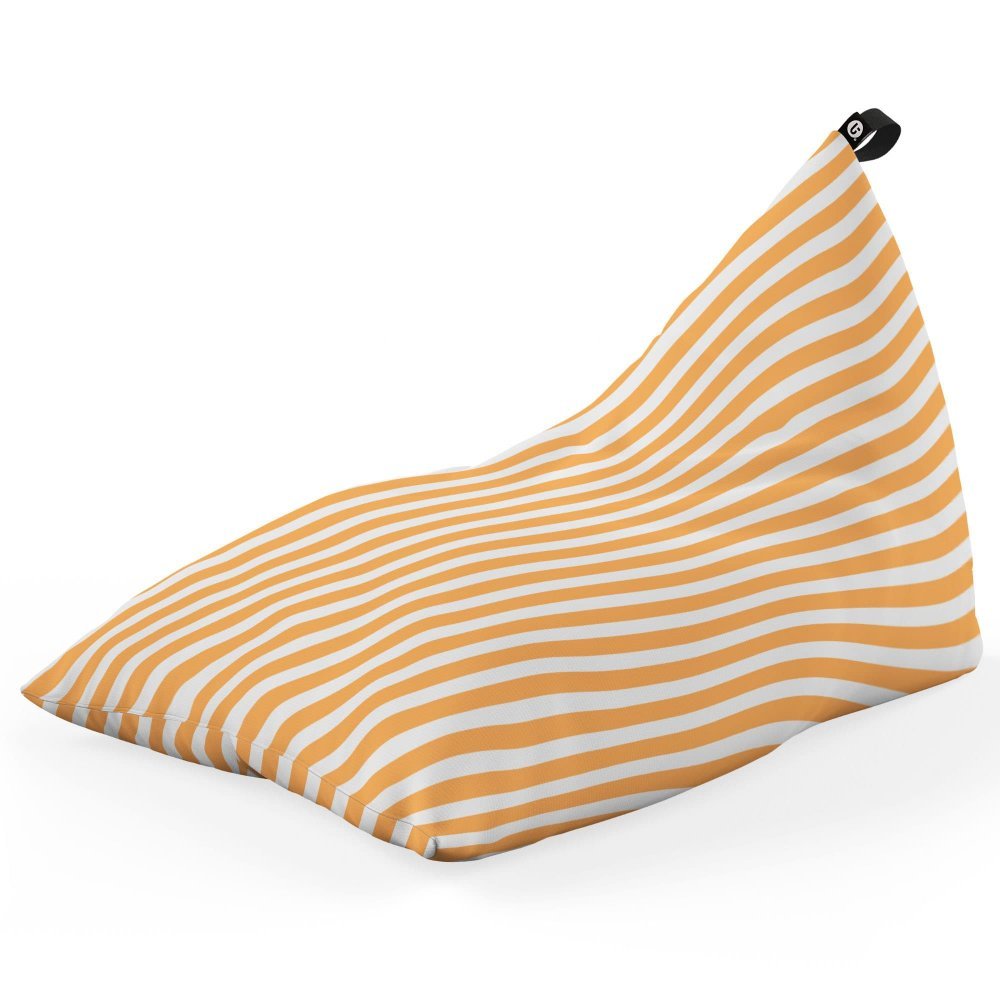 Fotoliu Puf Bean Bag tip Lounge Diagonal stripes orange – imaginea 5