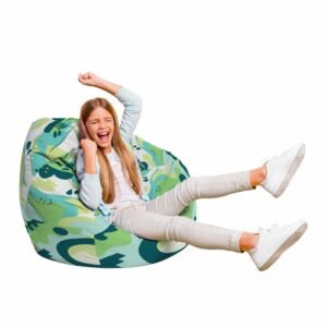 Fotoliu Puf Bean Bag tip Para L abstract jungle periglacial