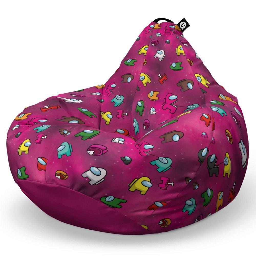Fotoliu Puf Bean Bag tip Para L AmongUs magenta – imaginea 5