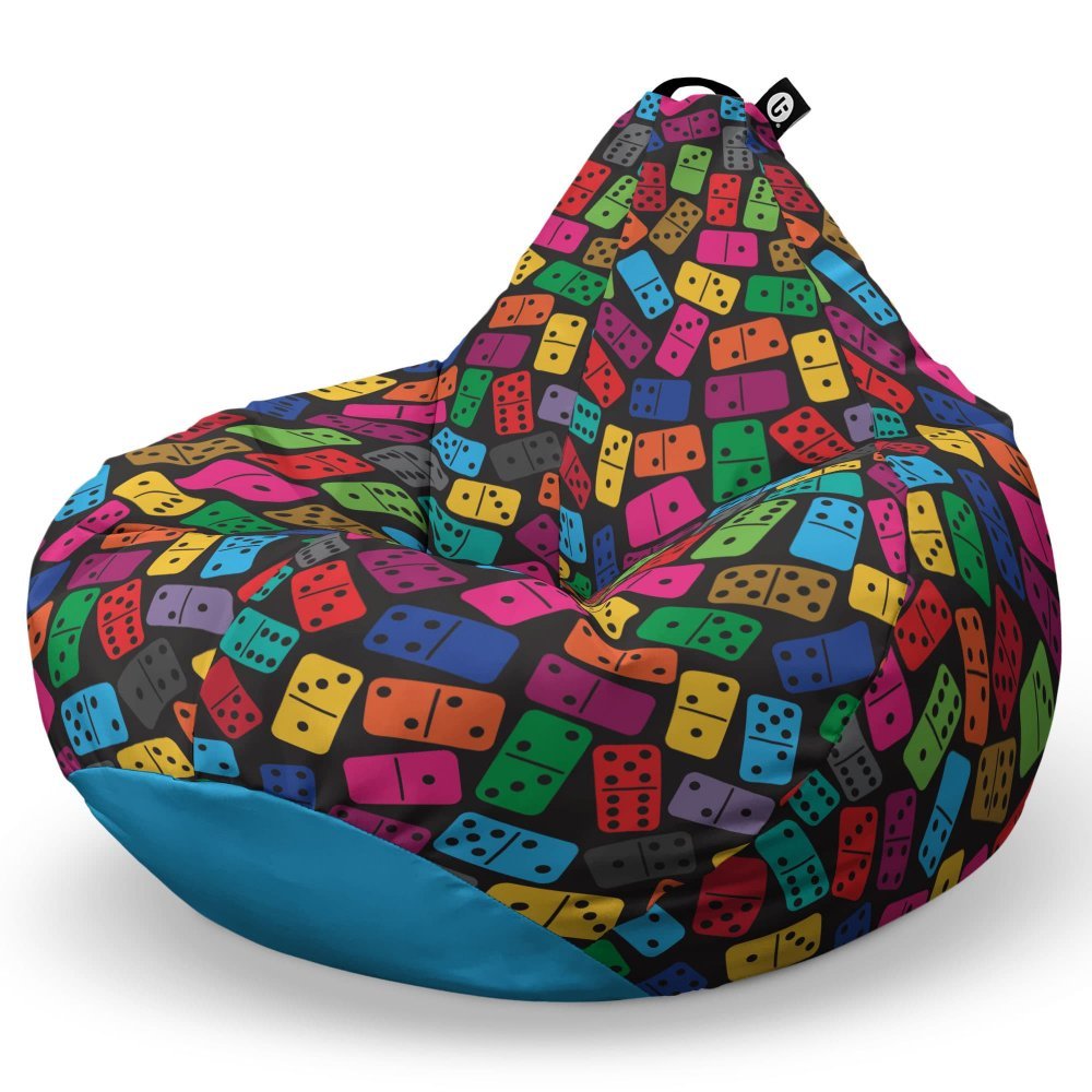 Fotoliu Puf Bean Bag tip Para L domino colorat – imaginea 5