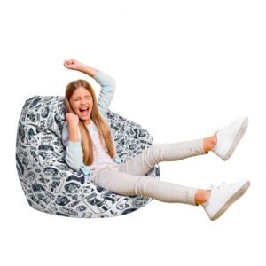 Fotoliu Puf Bean Bag tip Para L game over