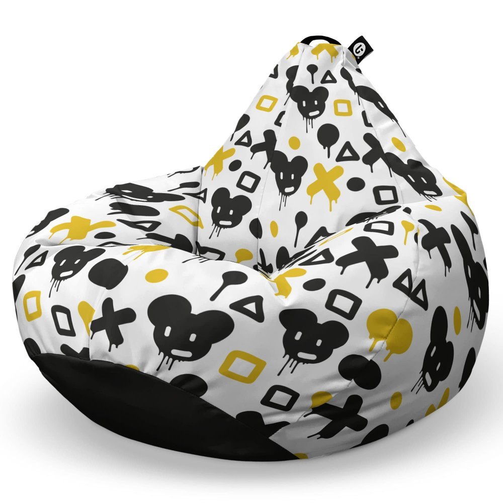 Fotoliu Puf Bean Bag tip Para L graffiti xo mice – imaginea 5