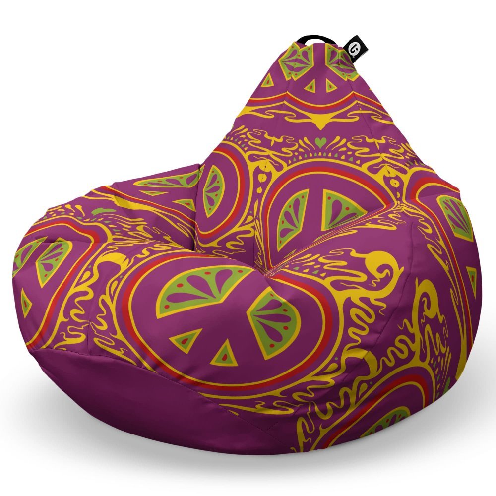 Fotoliu Puf Bean Bag tip Para L hippie groove – imaginea 5