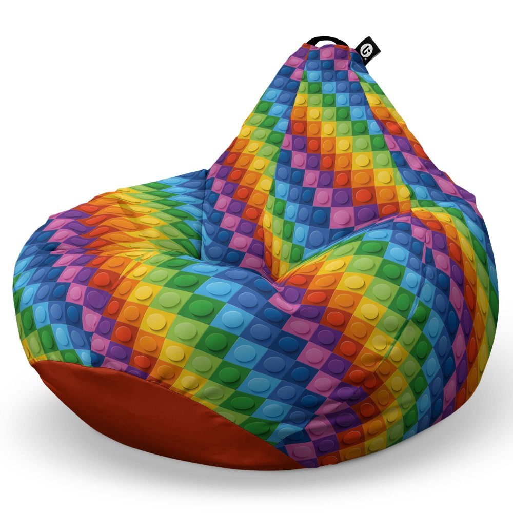 Fotoliu Puf Bean Bag tip Para L lego abstract – imaginea 5