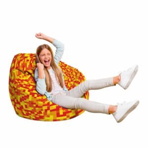 Fotoliu Puf Bean Bag tip Para L Minecraft foc