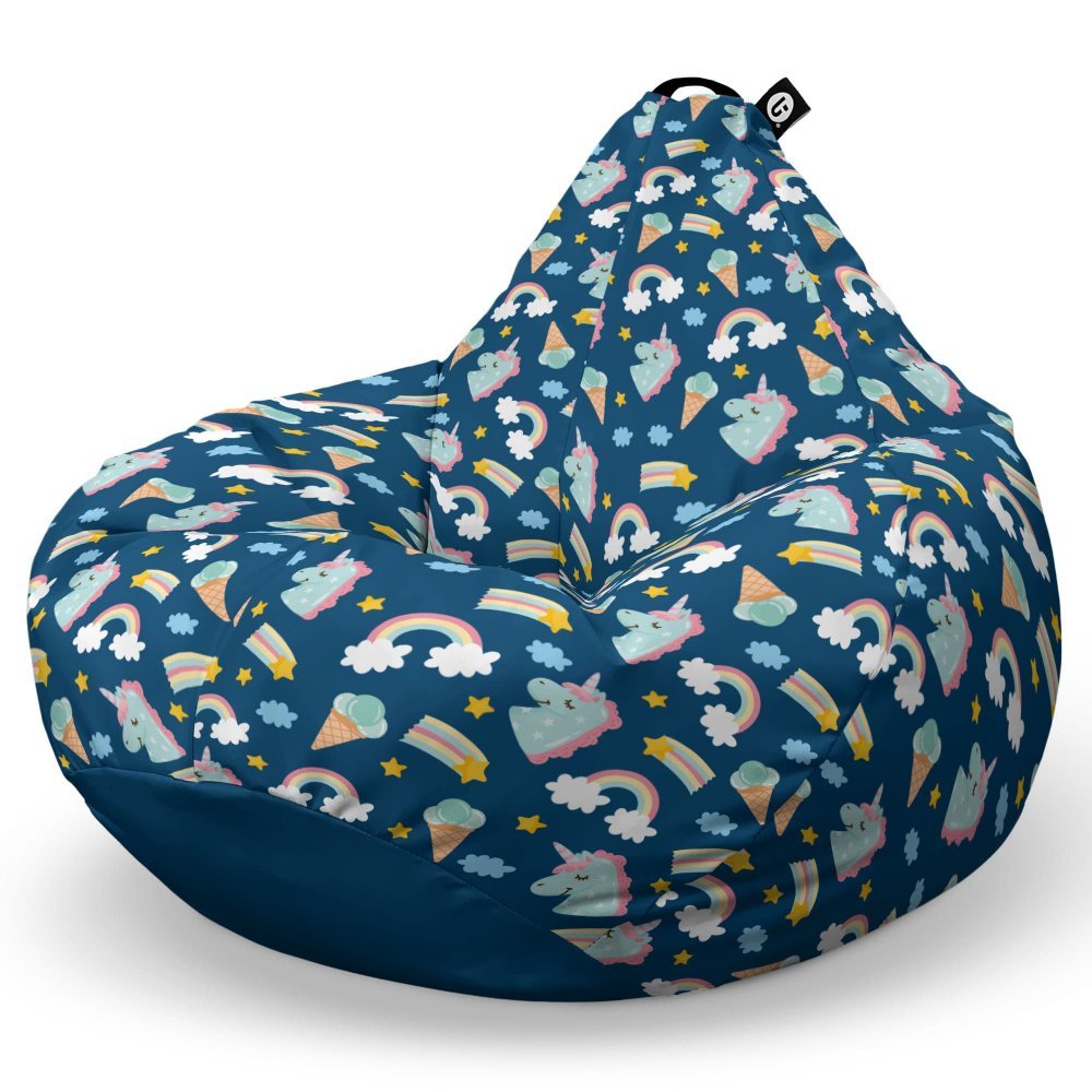 Fotoliu Puf Bean Bag tip Para L unicorns and ice cream – imaginea 5