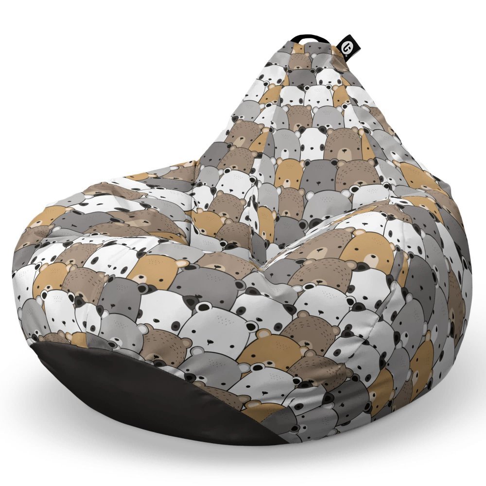 Fotoliu Puf Bean Bag tip Para L ursuleti maro – imaginea 5