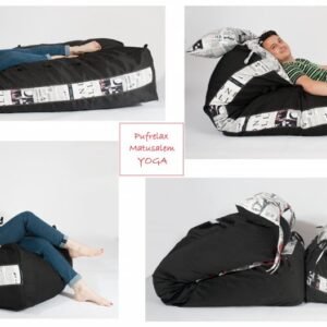 Fotoliu Pufrelax yoga xl perna umplut cu fulgi de burete memory mix