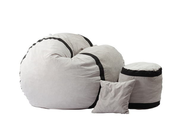 Fotoliu Pufrelax king size otoman perna decorativa light mint umplut cu fulgi de burete memory mix – imaginea 3