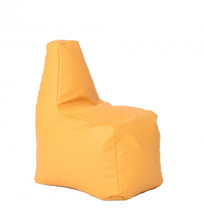 Fotoliu pentru copii 2-8 ani sunlounger junior galben umplut cu perle polistiren marca Pufrelax – imaginea 6