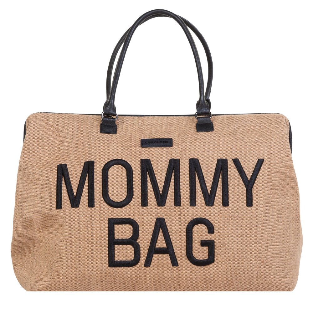 Geanta de infasat Childhome Mommy Bag Raffia – imaginea 4
