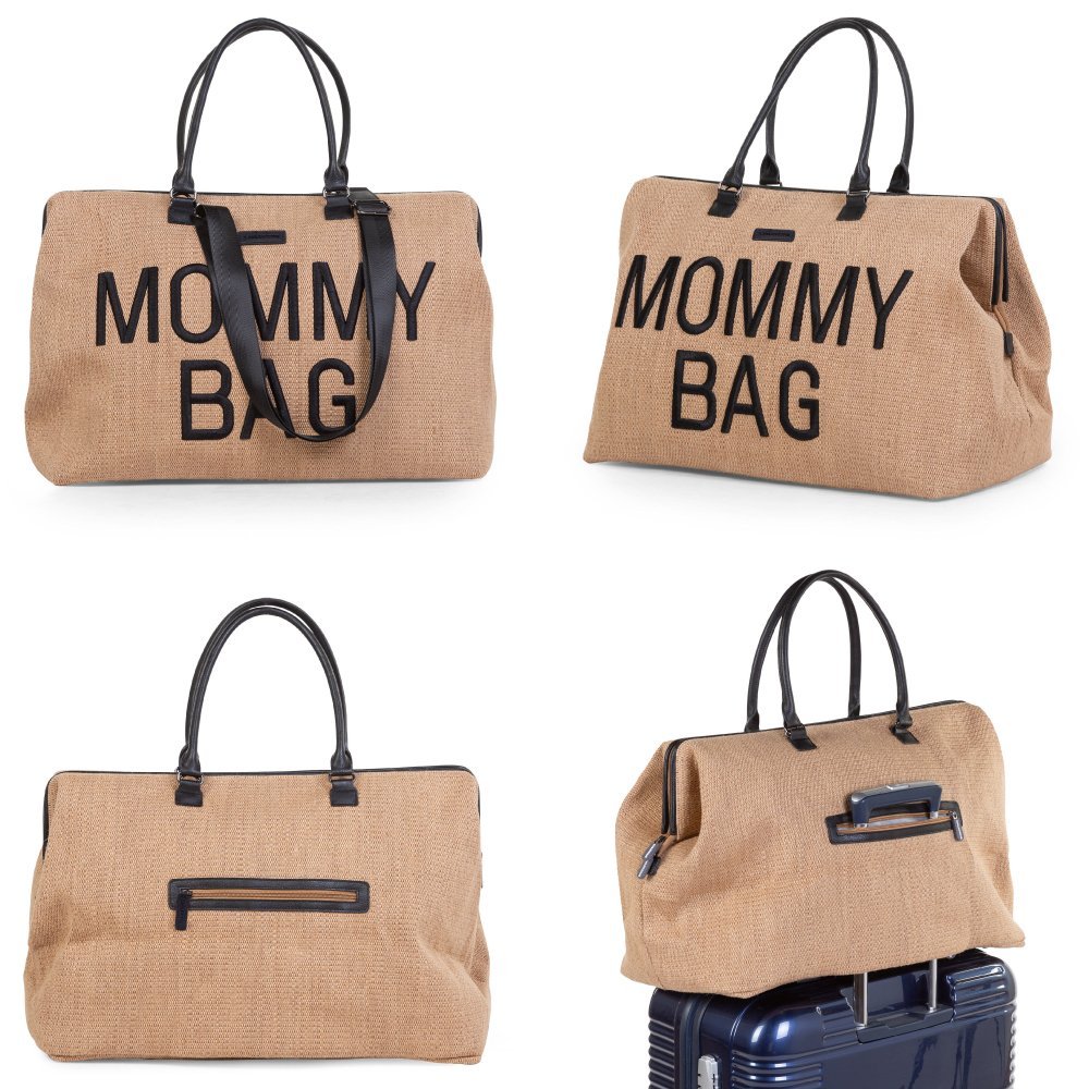 Geanta de infasat Childhome Mommy Bag Raffia – imaginea 2