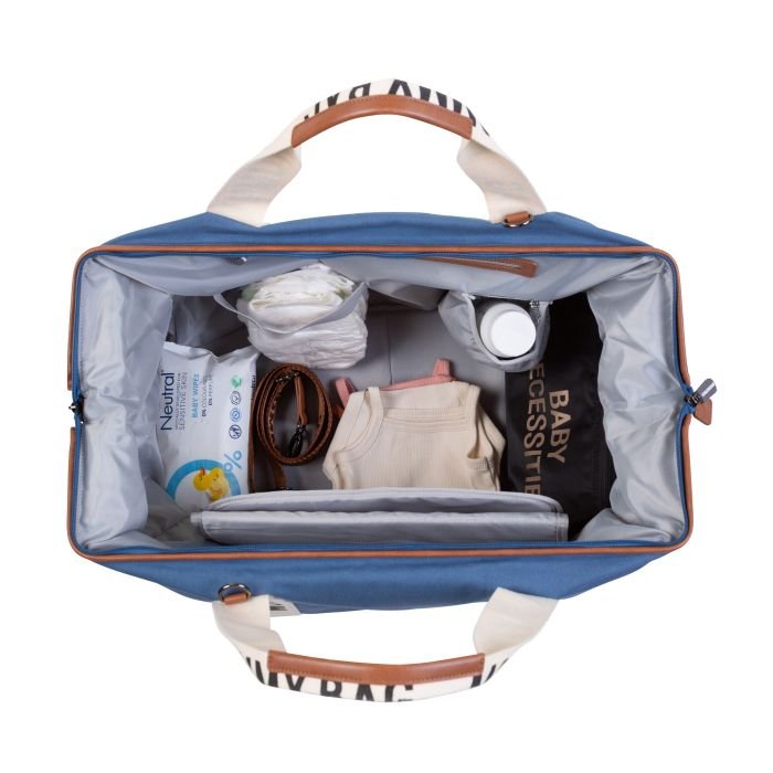 Geanta de infasat Childhome Mommy Bag Signature indigo – imaginea 3