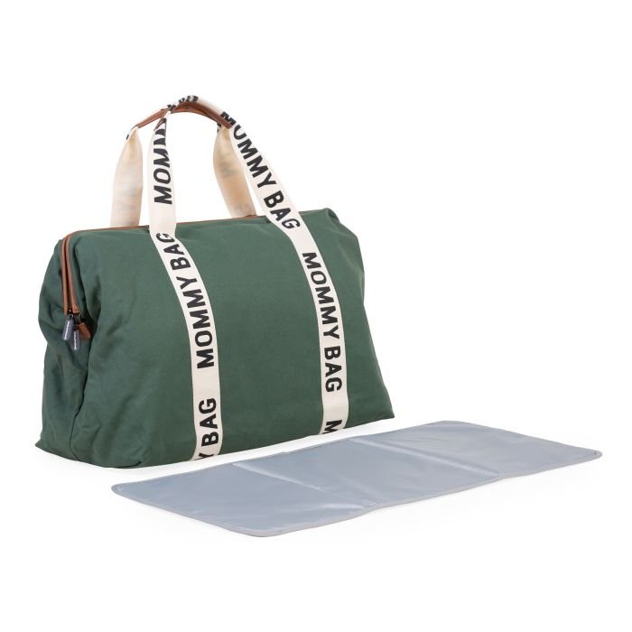 Geanta de infasat Childhome Mommy Bag Signature verde – imaginea 2