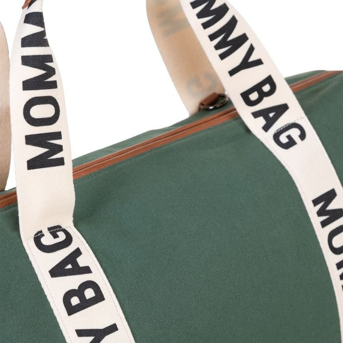 Geanta de infasat Childhome Mommy Bag Signature verde – imaginea 5