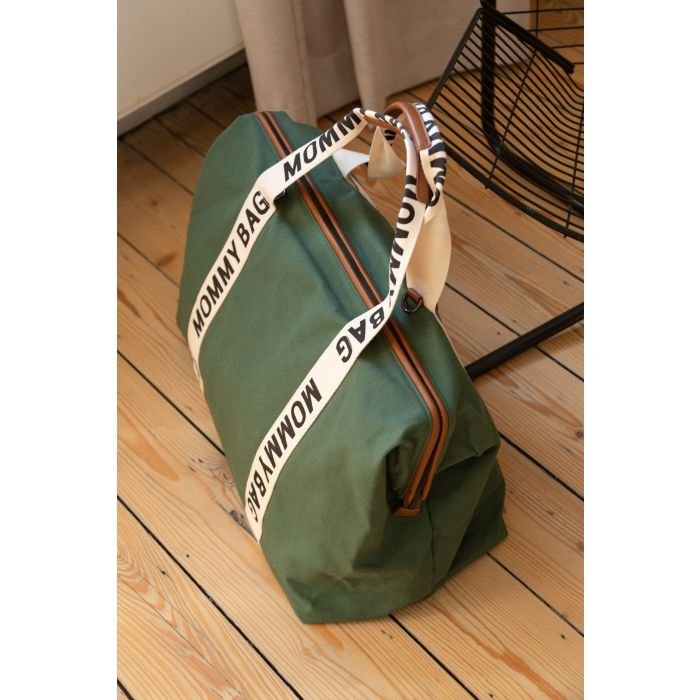 Geanta de infasat Childhome Mommy Bag Signature verde – imaginea 6