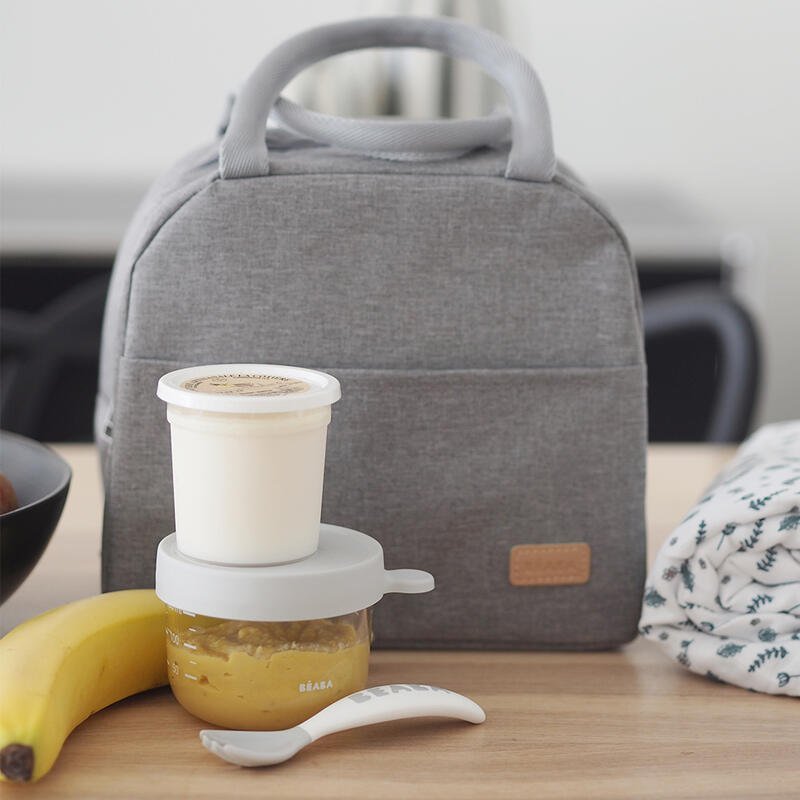 Geanta izoterma Beaba Heather Grey – imaginea 3