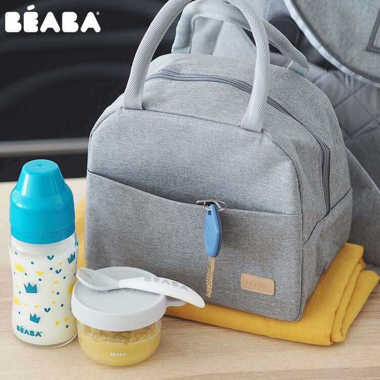 Geanta izoterma Beaba Heather Grey – imaginea 4