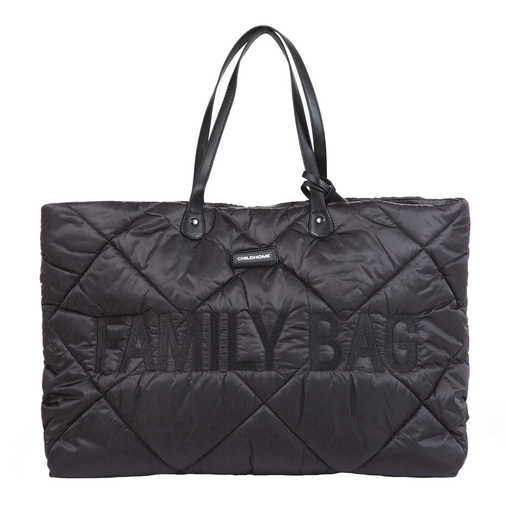 Geanta matlasata Childhome Family Bag negru – imaginea 5