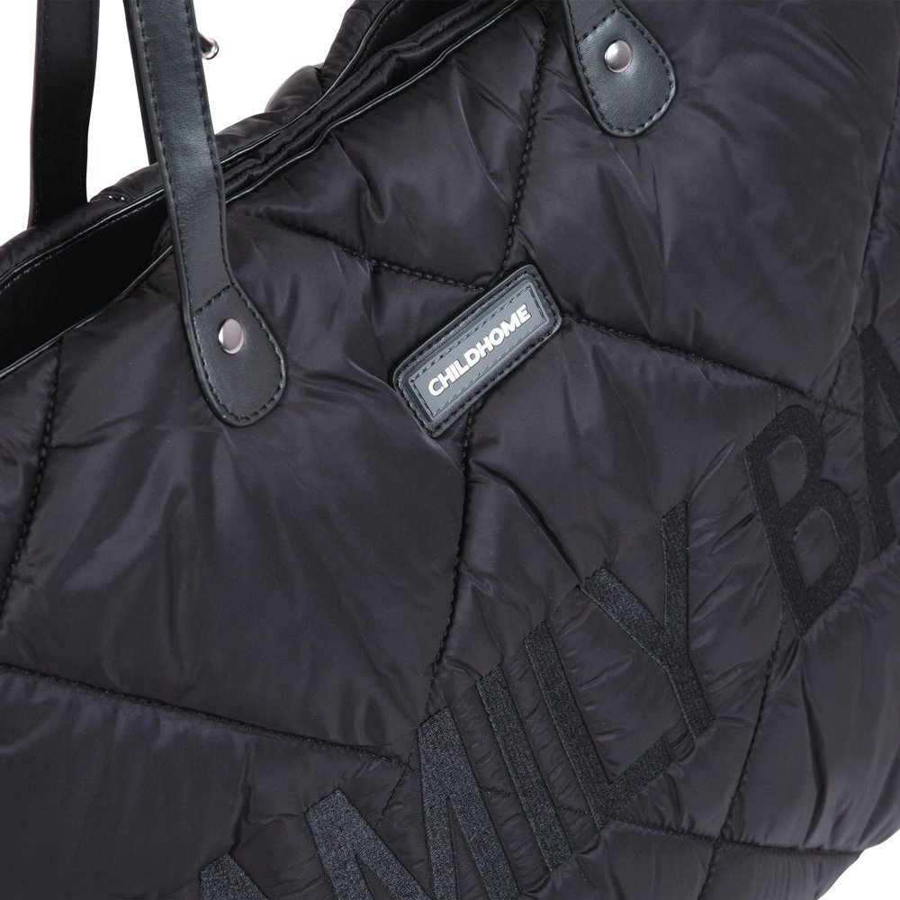 Geanta matlasata Childhome Family Bag negru – imaginea 2