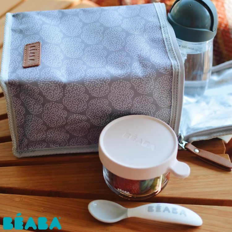 Geanta termoizolanta Beaba Tiny Clouds – imaginea 4