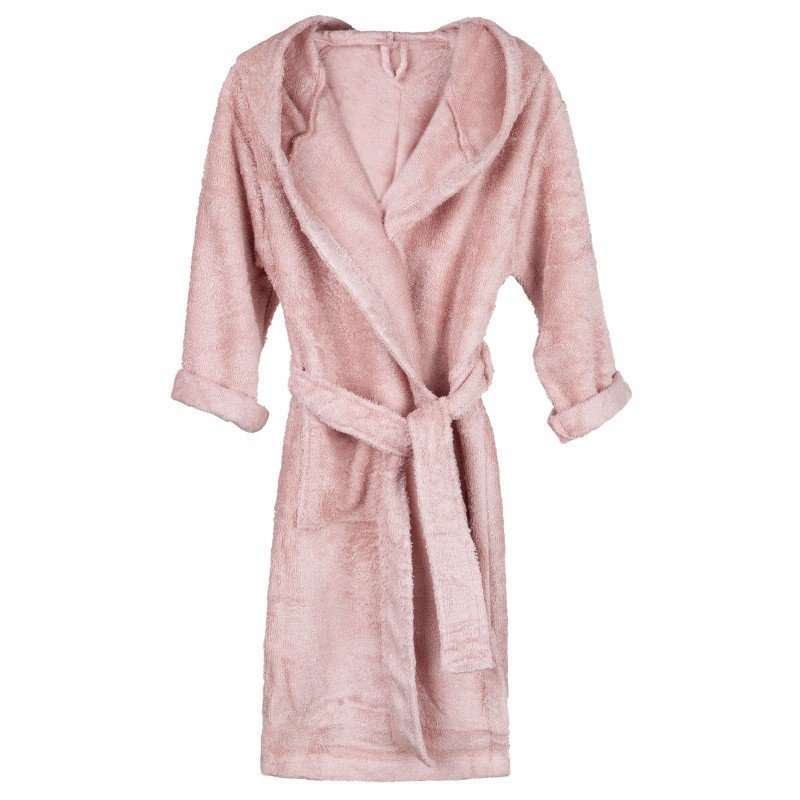 Halat de baie frotir din bambus pentru copii 4-6 ani Misty Rose – imaginea 2