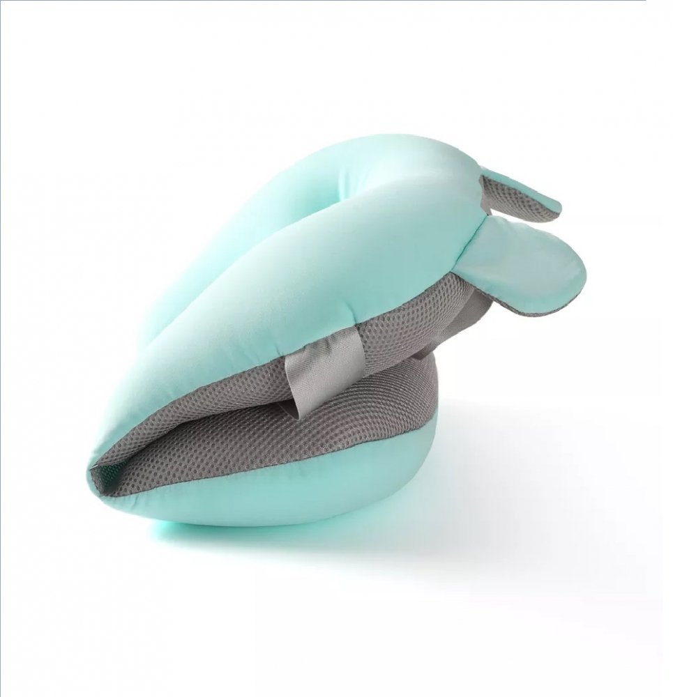 Hamac cadita pentru copii Little Mom Bear Bath cushion Grey design ergonomic cu centuri de fixare, compatibilitate universala, dimensiune, 47 x 34 x 6 cm – imaginea 3