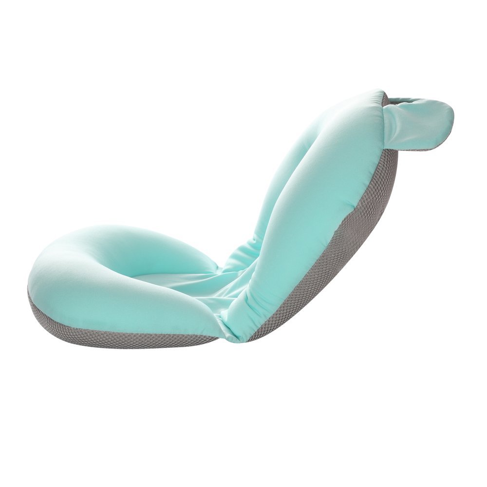 Hamac cadita pentru copii Little Mom Bear Bath cushion Mint design ergonomic cu centuri de fixare, compatibilitate universala, dimensiune, 47 x 34 x 6 cm – imaginea 8