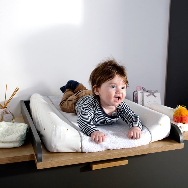 Husa saltea de infasat Childhome Jerse Frotir Buline – imaginea 2
