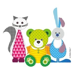 Inaltator baie antiderapant Bear  Friends mint Maltex Baby