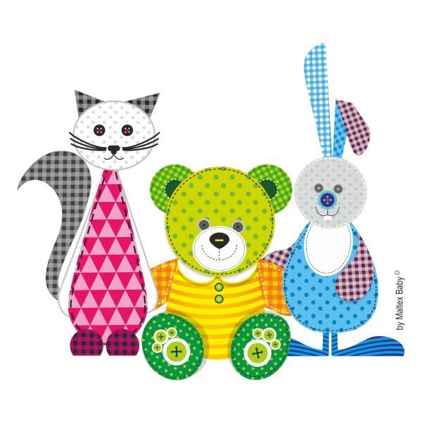 Inaltator baie antiderapant Bear  Friends mint Maltex Baby