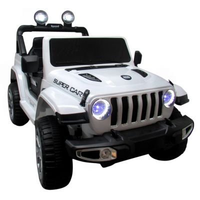 Jeep electric pentru copii R-Sport 140W X4 TS-938 alb 4 X 4 cu telecomanda – imaginea 2