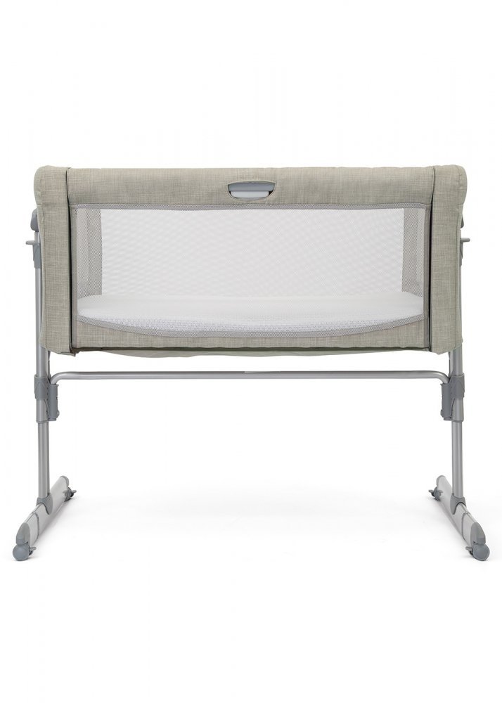 Patut pliant 2 in 1 Roomie Glide Almond Joie cu panou lateral glisant, ajustabil pe inaltime, roti cu sistem de blocare, cadru aluminiu – imaginea 6