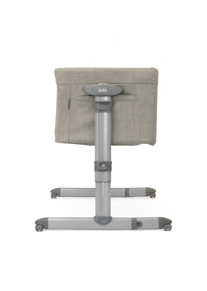 Patut pliant 2 in 1 Roomie Glide Almond Joie cu panou lateral glisant, ajustabil pe inaltime, roti cu sistem de blocare, cadru aluminiu – imaginea 8