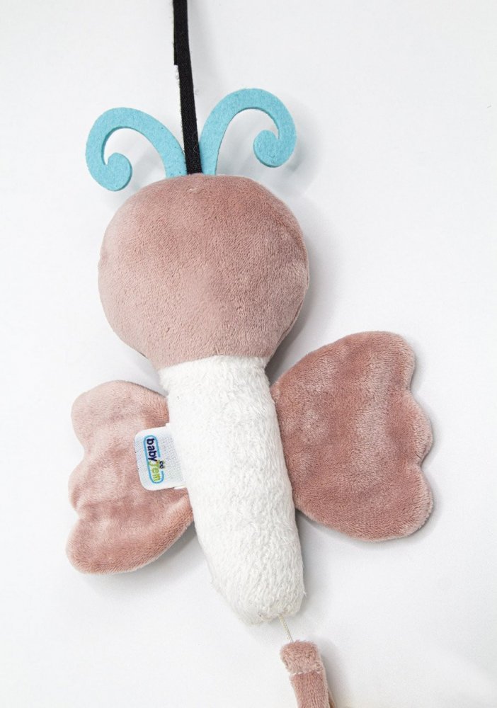 Jucarie din plus BabyJem cu vibratii Fluture Roz – imaginea 4