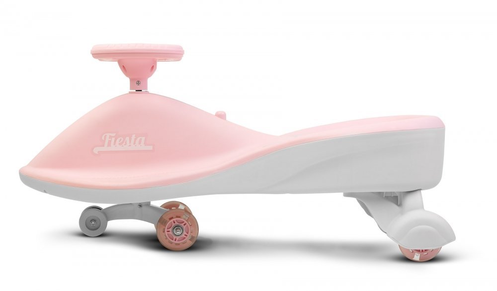 PlasmaCar copii fara pedale Toyz Fiesta Roz Ride-On gravitationala cu muzica si roti din cauciuc luminoase, scaun ergonomic si spatios, greutate maxima admisa 100 kg – imaginea 6