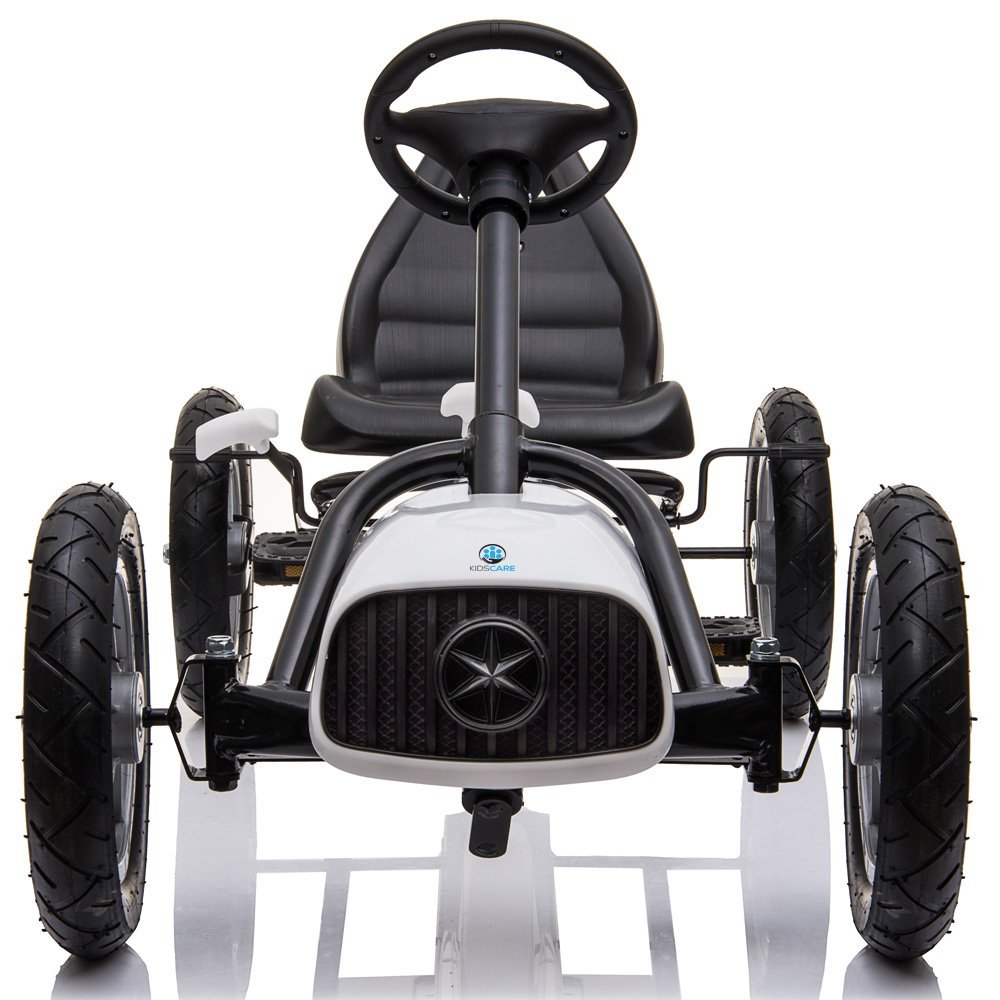 Kart cu pedale si roti gonflabile Corssa Kidscare Alb – imaginea 2