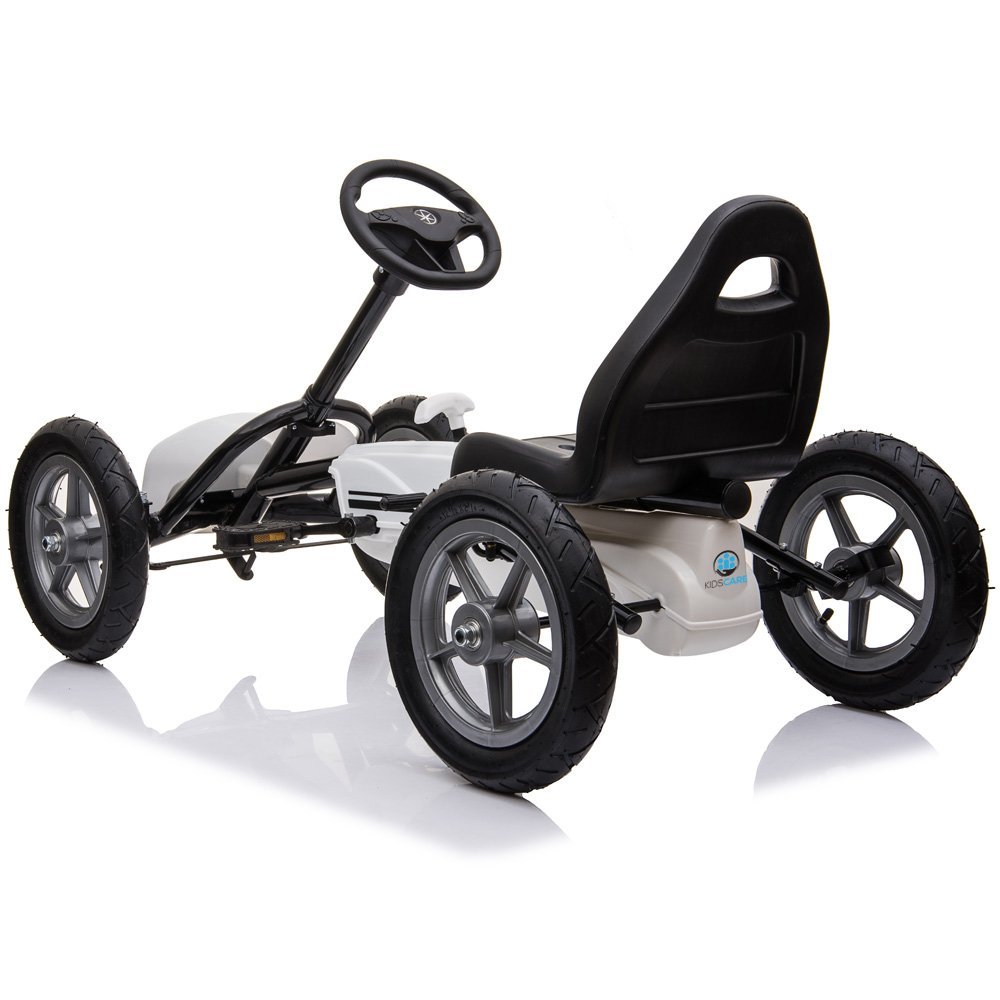 Kart cu pedale si roti gonflabile Corssa Kidscare Alb – imaginea 3