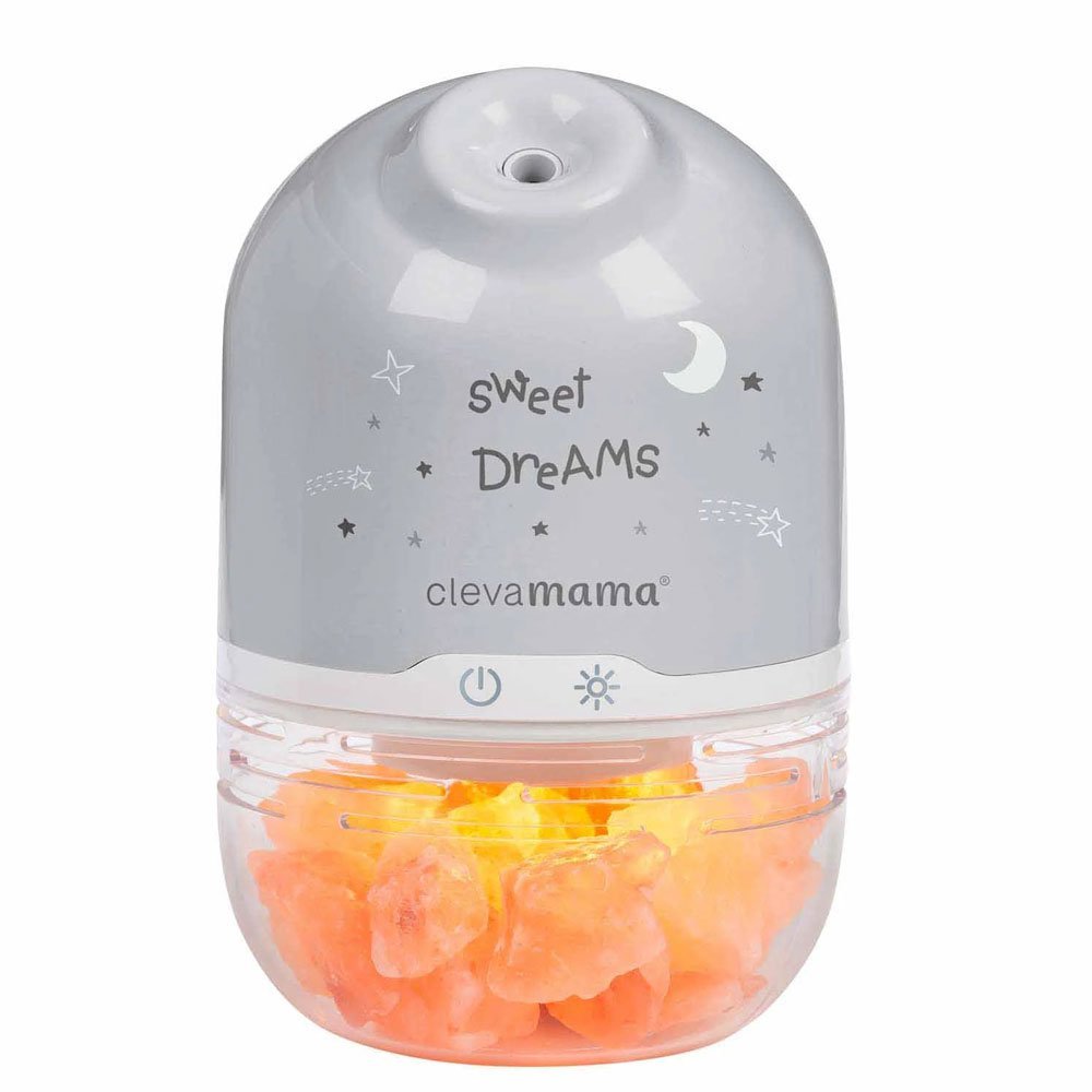 Lampa cu sare din Himalaya, umidificator cu lumina de noapte Clevamama 3070 – imaginea 5