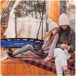 Leagan tip cuib pentru copii Neo-Sport 120 cm 150 kg Albastru