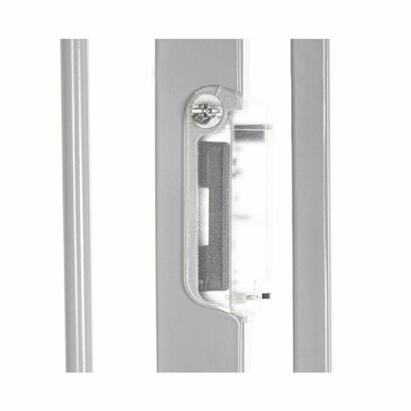 Poarta de siguranta cu suruburi Truus Slim Led cu lumina led cu senzor 105 cm gri Lionelo – imaginea 5