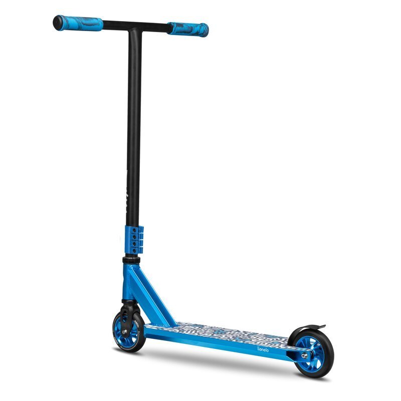 Trotineta Lionelo Whizz albastru pentru acrobatii, din aluminiu, frana Flex Fender, greutate suportata 100 kg – imaginea 4