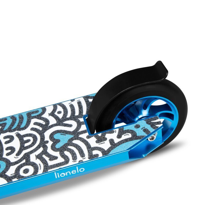 Trotineta Lionelo Whizz albastru pentru acrobatii, din aluminiu, frana Flex Fender, greutate suportata 100 kg – imaginea 7