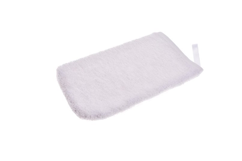 Manusa pentru baie frotir bumbac 12×21 cm alb – imaginea 3
