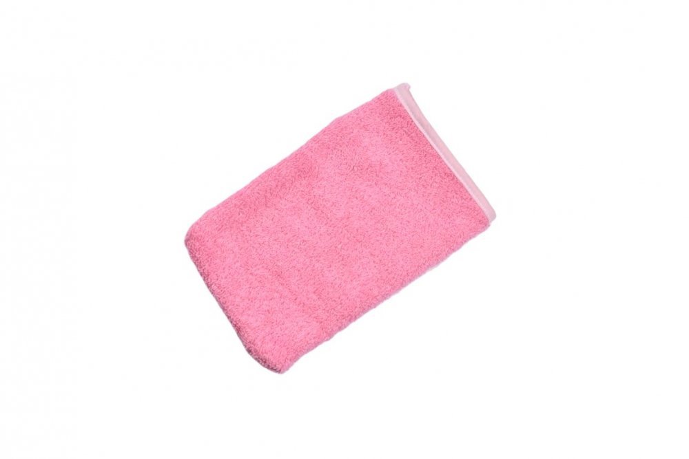 Manusa de baie frotir bumbac 21×12 cm roz