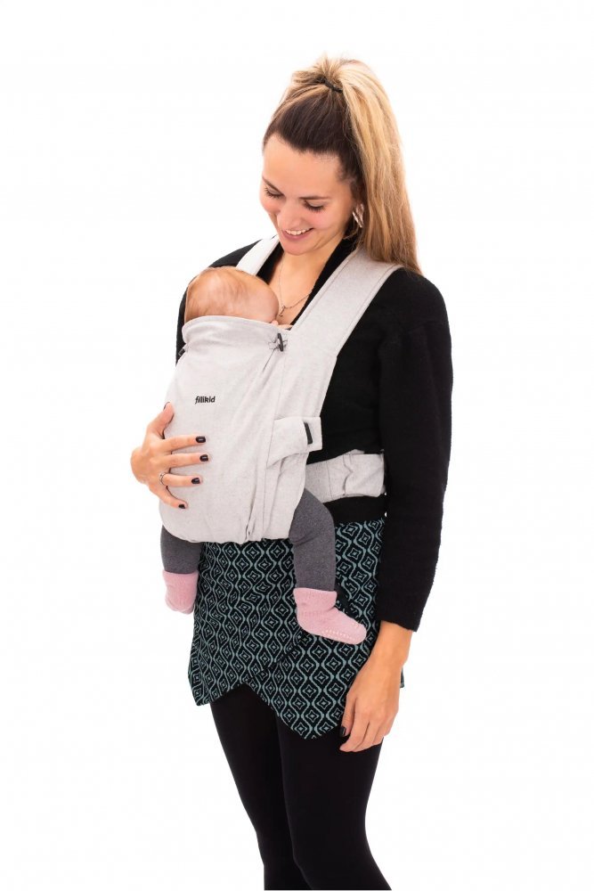 Marsupiu Fillikid natural 3.5-20 kg grey melange – imaginea 3