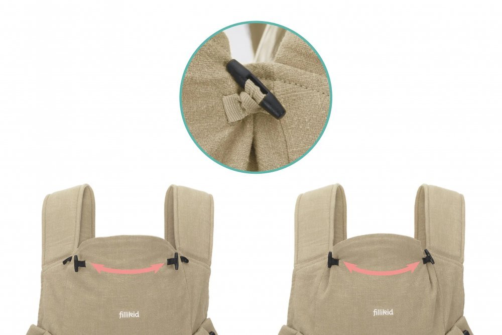 Marsupiu natural RA 3.5-20 kg beige Fillikid – imaginea 4