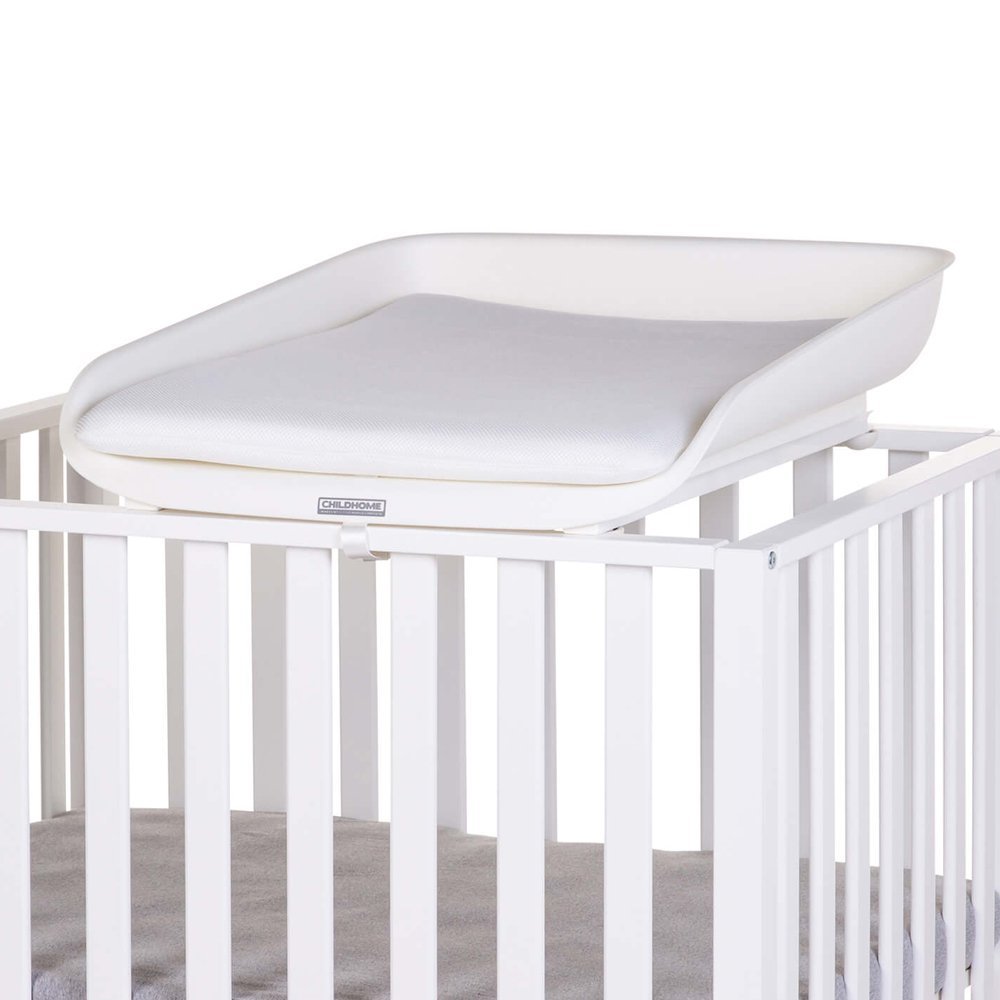 Masa de infasat Childhome Evolux pentru patut 83×60 cm Alb – imaginea 2