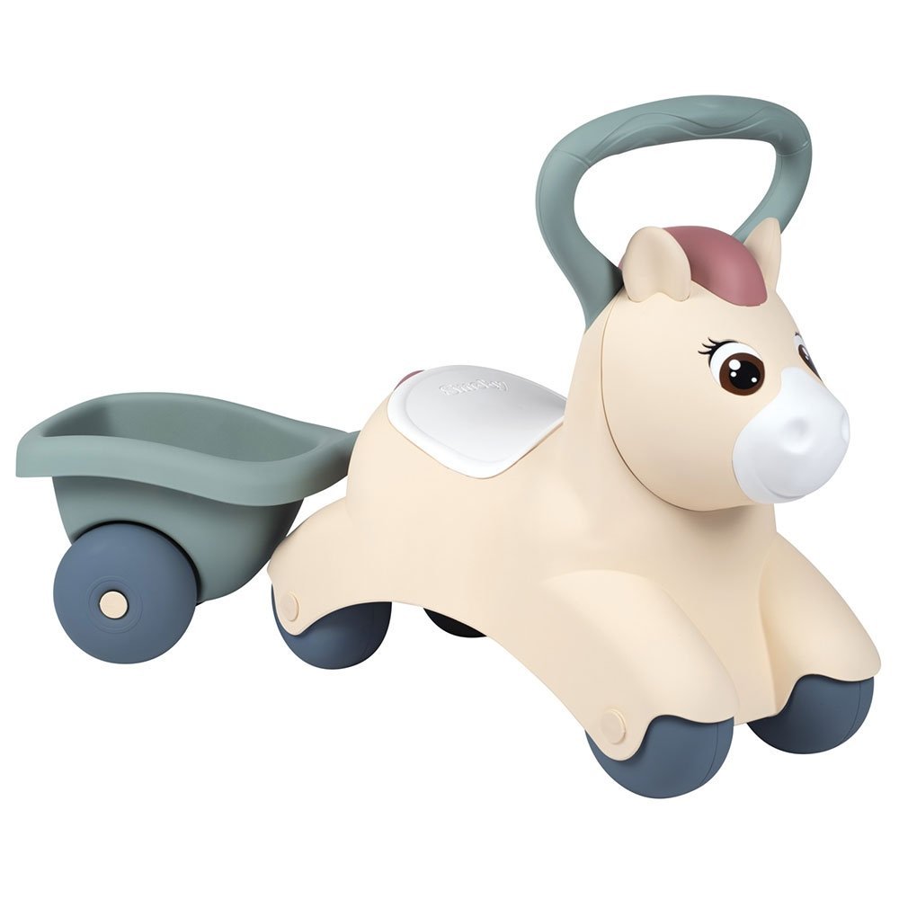 Ride-On fara pedale pentru copii Smoby Pony de impins, maner si remorca pentru transportul obiectelor mici, recomandat copiilor de la 1 an – imaginea 8